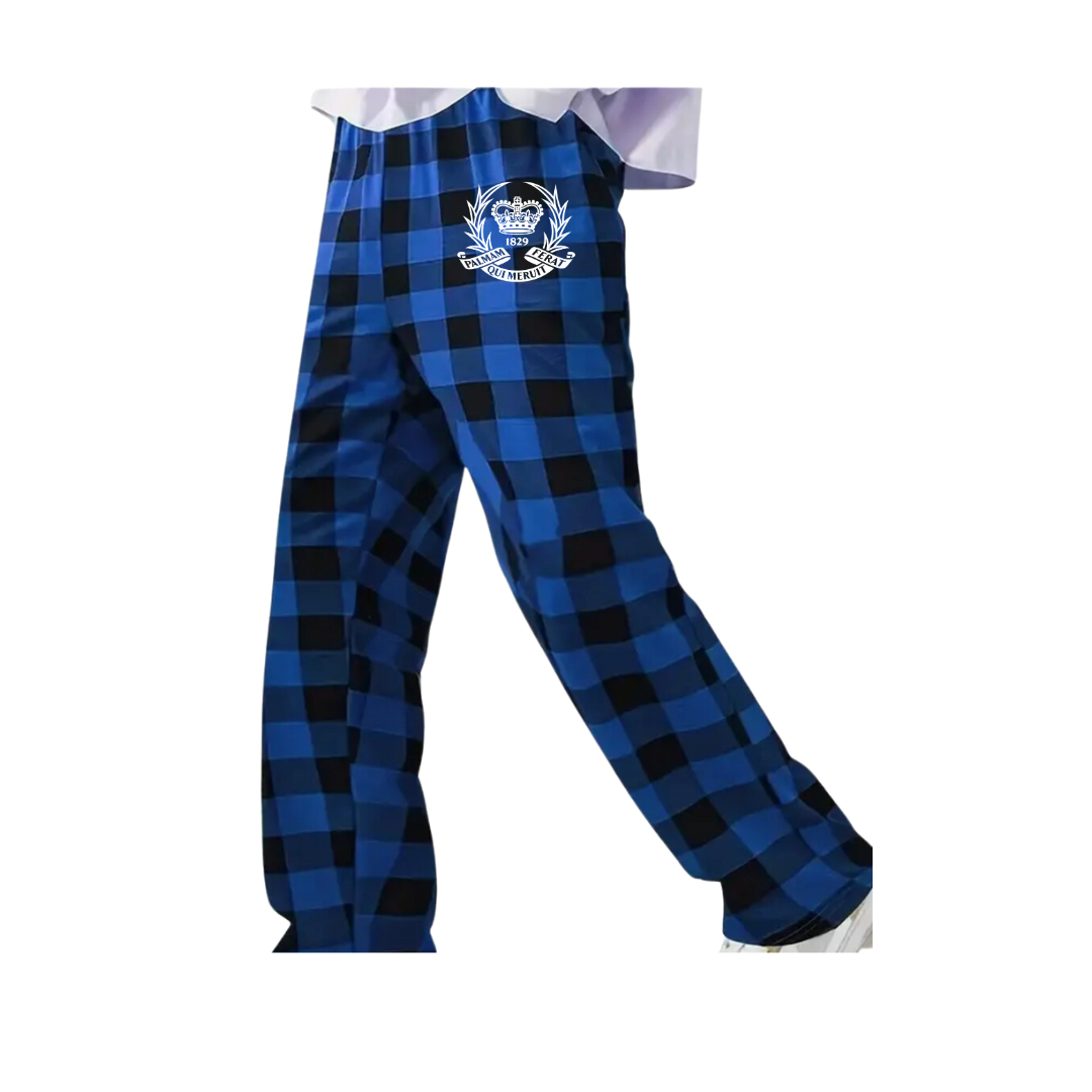 Flannel PJ Pants Royal Buffalo Blue