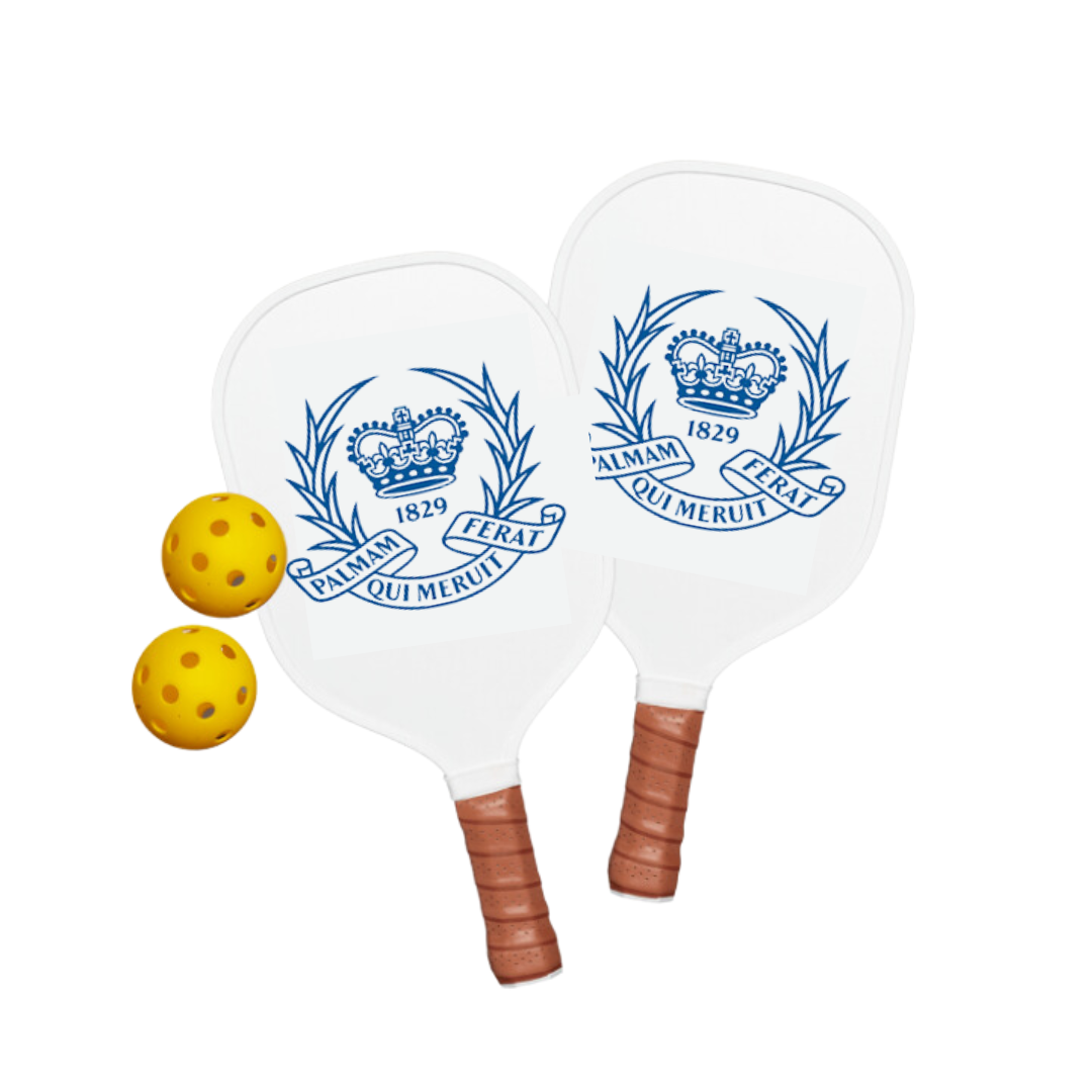 White UCC Pickle Ball Set