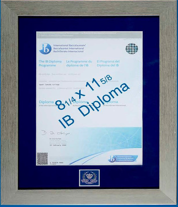 PO Graduation Frames - 8 1/4 x 11 5/8 IB Diploma